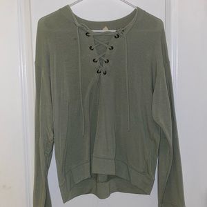 Army green long sleeve shirt